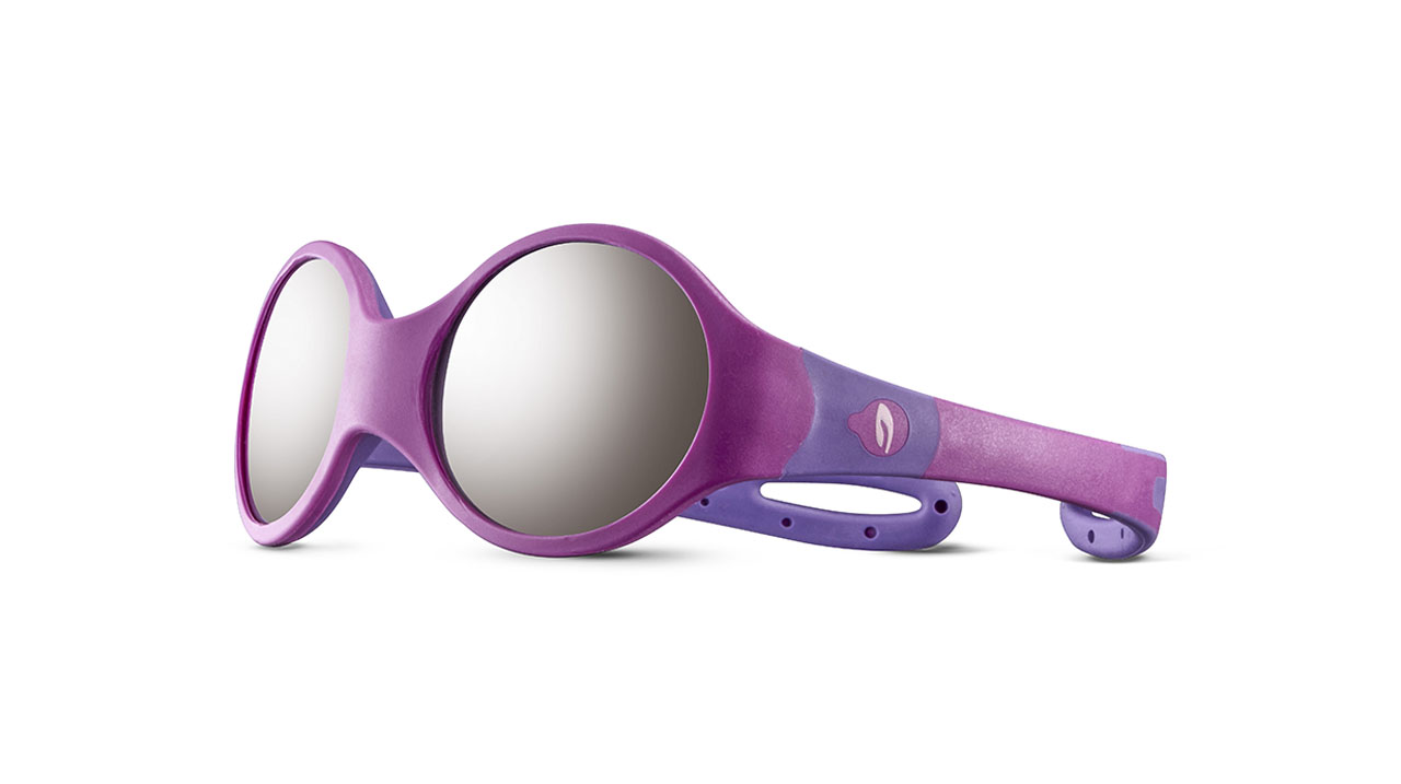 Paire de lunettes de soleil Julbo Js533 loop m couleur mauve - Côté à angle - Doyle